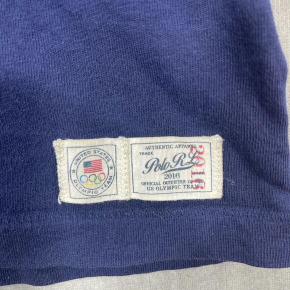 Polo‎ Ralph Lauren Men's Large Navy USA Graphic T-Shirt - Picture 4 of 6
